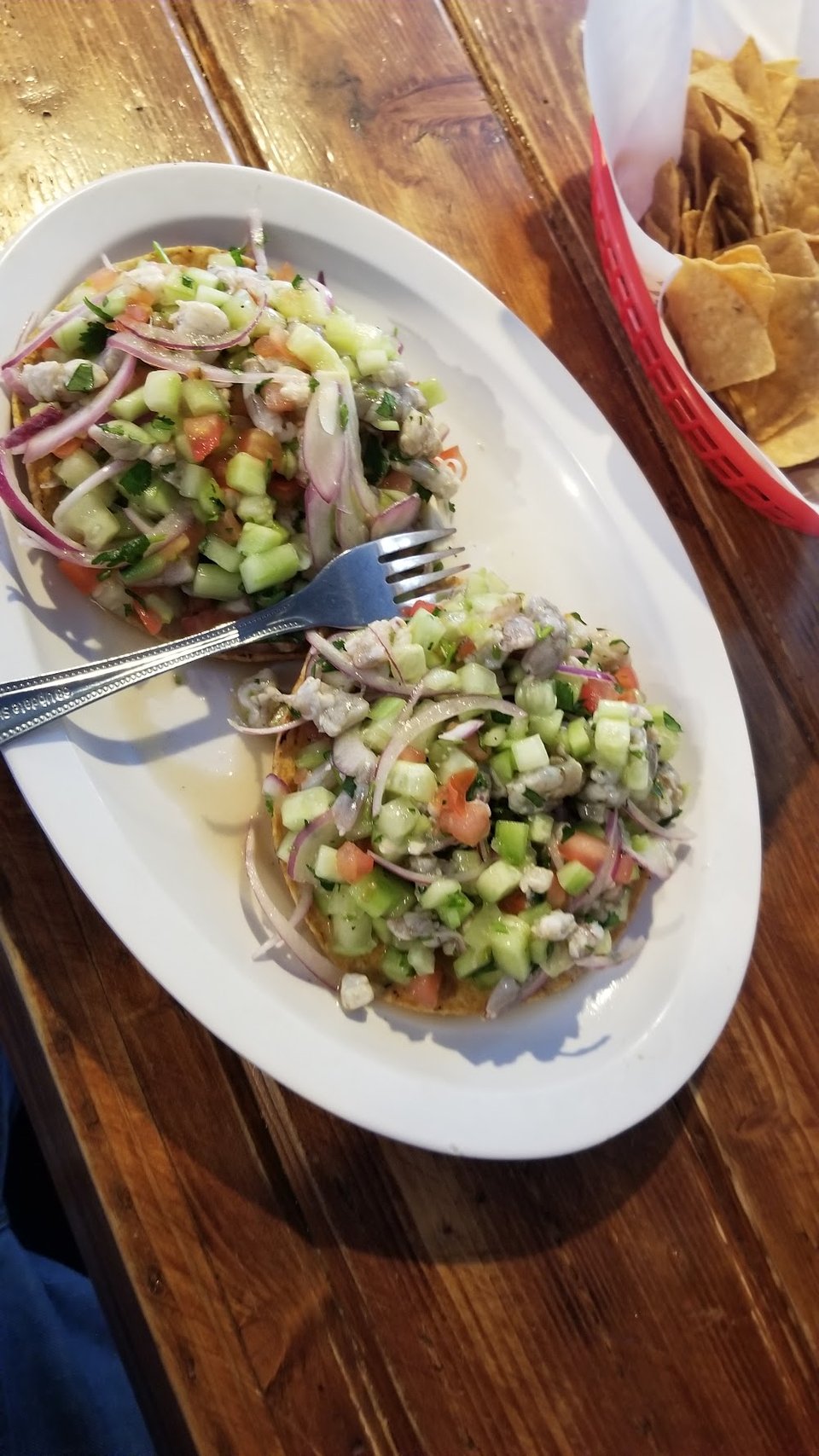 Tostada De Ceviche De Camaron
